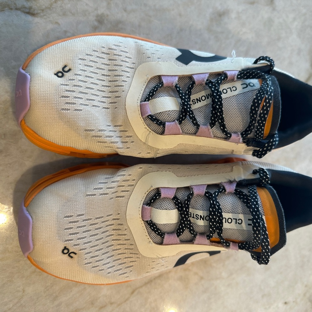 Oncloud Cloud Monster White And Orange Sneakers - image 2